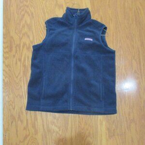 Boys Fleece NAvy Blue Vest by Vineyard Vines Size L 16 18 logo